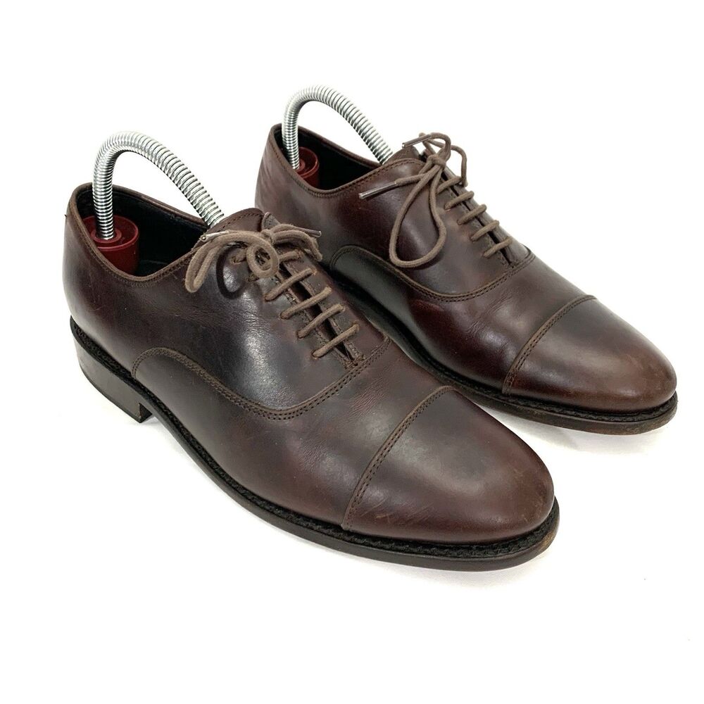 Thursday Boot Co. Oxford Brown Leather Cap Toe Oxford Dress Shoes Mens 6.5 - Picture 7 of 13
